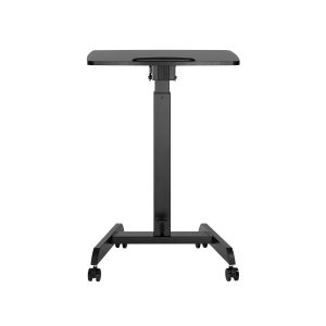 Маса RFG Active, с регулируема височина, 600 х 520 х 758-1128 mm, правоъгълен плот, черна