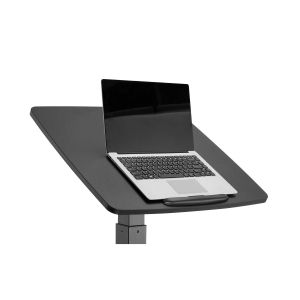 Маса RFG Active, с регулируема височина, 600 х 520 х 758-1128 mm, правоъгълен плот, черна