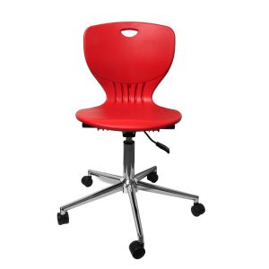 Ученически стол RFG Maxima Move Chrome, полипропилен, до 120 kg, червен