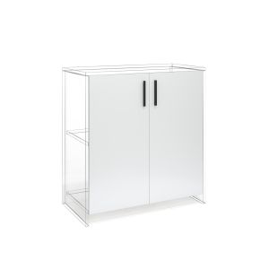 Врата RFG RV3 Monaco S4, 380 х 18 х 760 mm, ПДЧ 18 mm, 2 броя в комплект, бяла