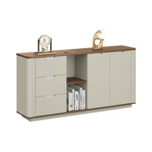 Шкаф RFG Elmaz, 1800 х 400 х 900 mm, ПДЧ, австралийски дъб и сиво