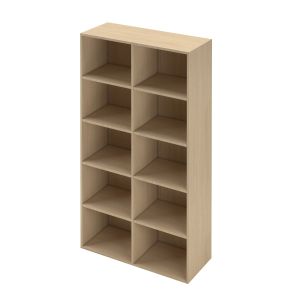 Стелаж Narbutas Choice, 1000 x 400 x 1780 mm, ПДЧ, меламин избелен дъб, меламин избелен дъб