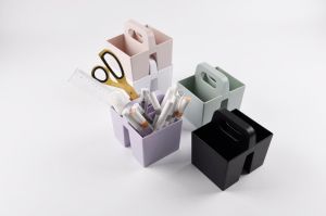 Sworld Органайзер за бюро, преносим, розов