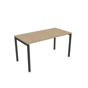 Бюро Narbutas Nova U, 1400 x 700 x 740 mm, меламин избелен дъб, тъмносив метал, крак тип U