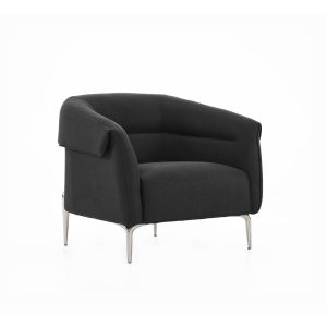 Фотьойл RFG Megan, с подлакътник, текстил, 890 х 820 х 740 mm, черен