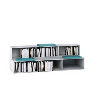 Етажерка RFG за сядане Frame, 2500 х 800 х 800 mm, ПДЧ 18 mm, бяла