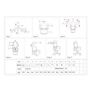 Директорски стол RFG Smart HB, дамаска и меш, Tilt механизъм, до 120 kg, тъмносива седалка, сива облегалка
