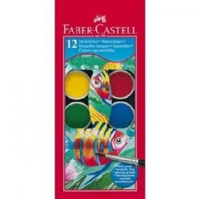 Водни бои Faber-Castell 12 цвята