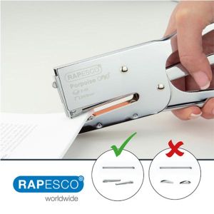 Rapesco Телбод Porpoise One, тип клещи, с включени 1000 телчета 24/8 mm