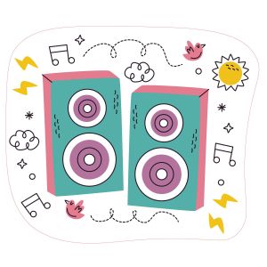 STEM Стикер, Зала за дигитални изкуства, комплект B10, 80 cm, стикер 8