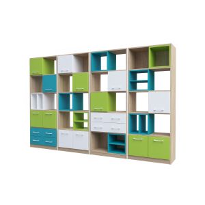 Стелаж RFG Libra 1, с 5 рафта, 766 х 400 х 1993 mm, ПДЧ 18 mm, цвят лукс