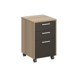 Контейнер за бюро RFG Milano, 400 х 420 х 620 mm, ПДЧ, светъл дъб и сиво