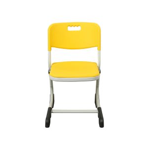 Ученически стол RFG Ergo School, от I до XII клас, регулируем, полипропилен, жълт
