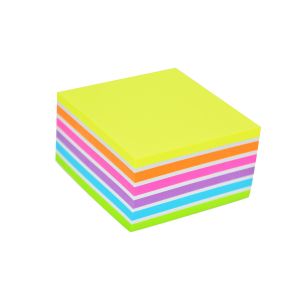 Stick'n Самозалепващи се листчета Rainbow, 76 x 76 mm, неонови, 400 листа