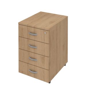 Контейнер за бюро K4, с 4 чекмеджета, с ключ, 41 x 51 x 65 cm, ПДЧ