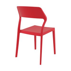 Градински стол RFG Snow, пластмасов, до 120 kg, червен