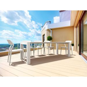 Градински стол RFG Snow, пластмасов, до 120 kg, червен