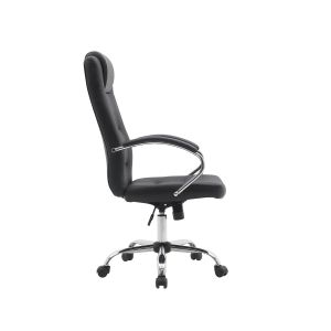 Директорски стол Slash, екокожа, Tilt механизъм, до 160 kg, черен