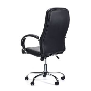 Директорски стол Credo, екокожа, Tilt механизъм, до 120 kg, черен