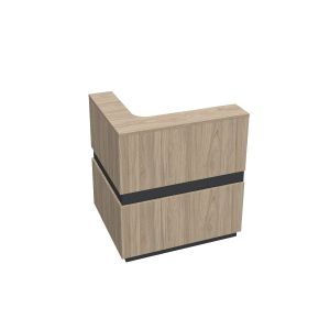 Ъглов модул за рецепция RFG Joy, десен, с права декорация, ПДЧ