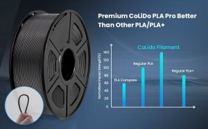 Филамент за 3D принтер, PLA+, 1.75 mm, 1 kg, сребрист