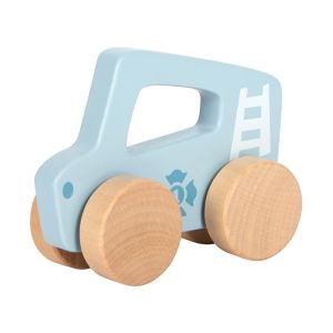 Small Foot Количка за бутане, дървена, синя