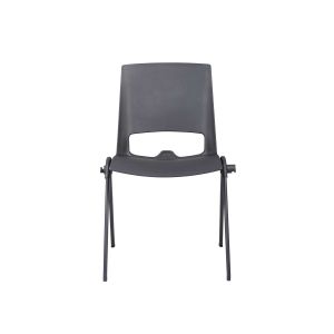 Посетителски стол RFG Sweet Black, полипропилен, до 120 kg, черен, 4 броя в комплект