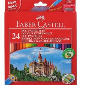 Цветни моливи FABER-CASTEL 24 цвята, нови
