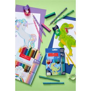 Faber-Castell Молив Динозавър, чернографитен, НВ, син