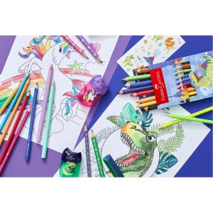 Faber-Castell Молив Динозавър, чернографитен, НВ, син