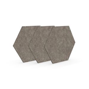Акустично пано Narbutas Pet, шестоъгълник, 173 х 200 х 9 mm, PET филц, 3 броя, пясък