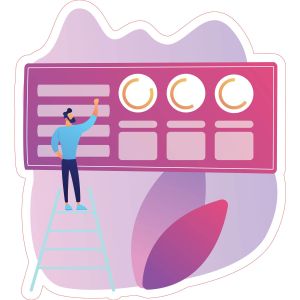 STEM Стикер, Математика и информатика - Информатика, комплект E4, 150 cm, стикер 4