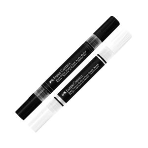 Faber-Castell Акрилен маркер Black Edition, черен и бял