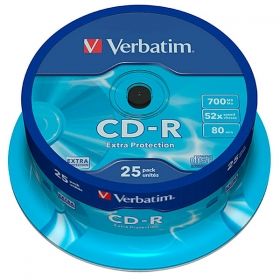CD-R Verbatim 48x 700 MB шпиндел 25 бр.