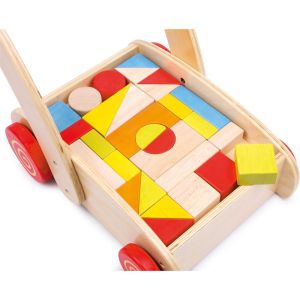 Small Foot Конструктор с количка, дървен, 37 х 28 х 39 cm, 33 части