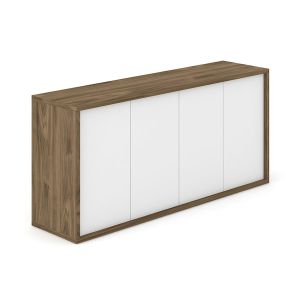 Шкаф Narbutas Nova Executive, 1600 х 350 х 750 mm, ПДЧ, меламин кехлибарен дъб