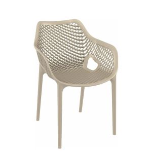 Градински стол Air XL, пластмасов, бежов