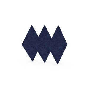 Акустично пано Narbutas Pet, диамант, 115 х 200 х 9 mm, PET филц, 3 броя, тъмносиньо