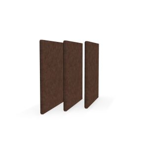 Акустично пано Narbutas Pet, квадрат, 200 х 200 х 9 mm, PET филц, 3 броя, цвят кестен