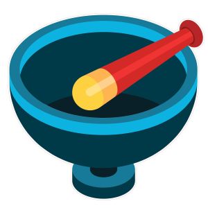 STEM Стикер, Природни науки - Химия, комплект H6, 150 cm, стикер 9