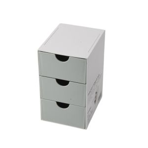 Sworld Органайзер за бюро, с 3 чекмеджета, зелен