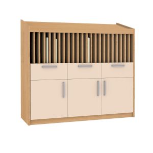 Шкаф за дневници, 129 x 45 x 118 cm, ПДЧ 18 mm