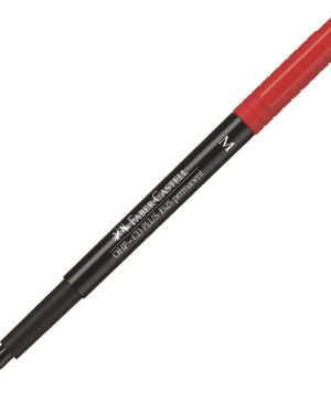 Перманентен тънкописец Faber-Castell OHP M Черве