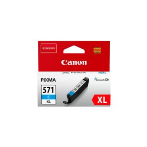 Оригинален патрон Canon CLI-571X, 650 страници/5%, Cyan