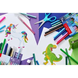 Faber-Castell Флумастери Динозавър, 10 стандартни и 3 металикови цвята