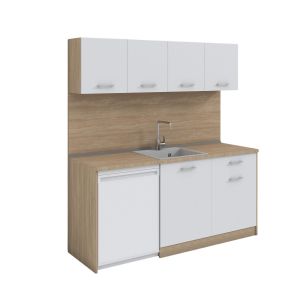 Кухня RFG, 1868 х 600 х 2000 mm, дъб сонома и бяло