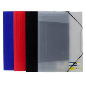 Office 1 Папка, PP, с ластик, червена