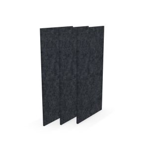 Акустично пано Narbutas Pet, правоъгълник, 200 х 400 х 9 mm, PET филц, 3 броя, тъмносиво