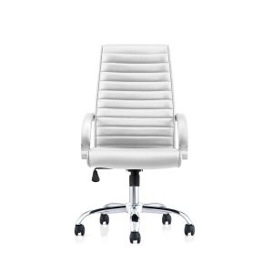 Директорски стол RFG Bright HB, дамаска и меш, Tilt механизъм, до 130 kg, бял