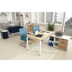 Шкаф RFG Monaco, 800 х 400 х 840 mm, ПДЧ, бряст и бяло